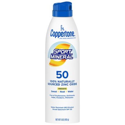 Coppertone SPORT Mineral Spray Sunscreen SPF 50  5oz