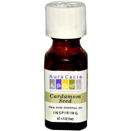 Aura Cacia Cardamom Inspiring Pure Essential Oil 0.5 Oz