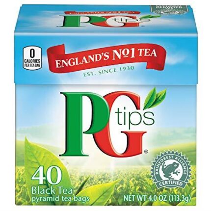 PG Tips 40 Black Tea Pyramid Tea Bags 4.09 Oz